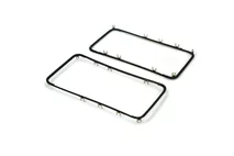 Рамка под тачскрин iPhone 4S черная (с клеем) 1кл