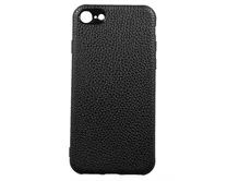 Чехол iPhone 7/8/SE 2020 Экокожа (черный)