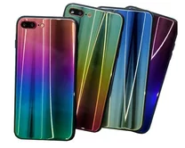 Чехол Samsung A20/A30/M10s Glass Rainbow 3D в ассорт