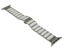 Ремешок Watch Series 42mm/44mm/45mm/49mm Ceramic steel белый