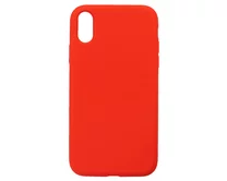 Чехол iPhone XR Liquid Silicone FULL (красный)