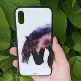 Чехол iPhone X/XS KSTATI Glass Wild Art