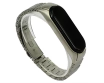 Ремешок Xiaomi Mi Band 5 LINK Steel металл серебро