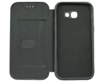 Чехол книжка Samsung A520F A5 2017 Flip SoftTouch (черный)