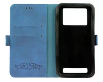 УДАЛИТЬЧехол-книжка универсальный с узором XL 4.9-5.2 (синий)