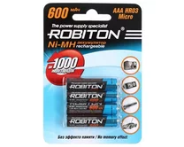 Аккумулятор AAA Robiton R03 4-BL 600mAh (1упак)