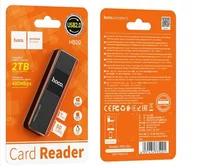 CardReader Hoco HB20 Mindful 2-in-1 USB2.0 (черный)