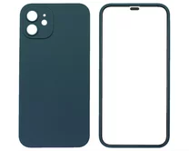Защита 360 iPhone 12 синяя