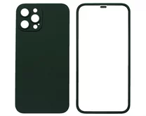 Защита 360 iPhone 12 Pro Max темно-зеленая