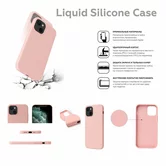 Чехол iPhone 13 Pro Max Liquid Silicone FULL (розовый песок)