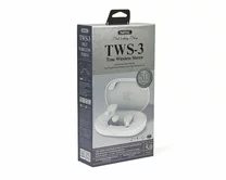 Bluetooth  стереогарнитура Remax TWS-3 белая