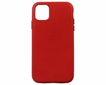 Чехол iPhone 11 Leather hi-copy (красный)