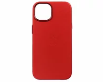 Чехол iPhone 14 Leather hi-copy (красный)
