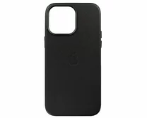 Чехол iPhone 14 Pro Max Leather hi-copy (черный)