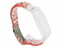 Ремешок Xiaomi Mi Band 5 PC clear 3-bead розовый #5