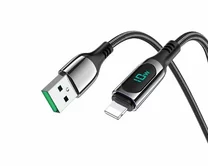 Кабель Hoco S51 USB - Lightning черный, 1,2м