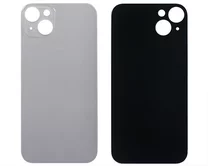 Задняя крышка (стекло) iPhone 14 Plus (c увел. вырезом) фиолетовая 1кл