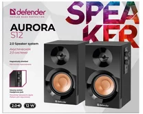 Акустическая 2.0 сист Defender Aurora S12, черный