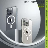 Чехол iPhone 15 Pro Max KUVETE Ice Crystal MagSafe (прозрачный)