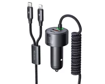 АЗУ-1USB + 1USB-C McDodo CC-0370 + кабель 2в1 120W, черный