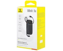 Внешний АКБ 10000 mAh Baseus QPow 2 Digital Display (Type-C кабель) черный