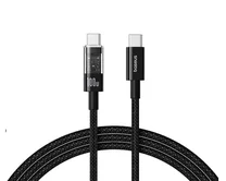 Кабель Baseus Gem Fast Charging Data Cable Type-C - Type-C 100W черный, 1м