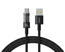 Кабель Baseus Gem Fast Charging Data Cable Type-C - USB 100W черный, 1м