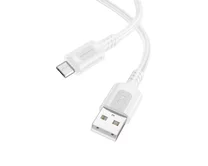 Кабель Borofone BX111 microUSB - USB белый, 2,4A, 1м