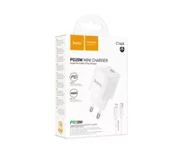 СЗУ-1USB-C Hoco C146A + кабель Type-C-Type-C, 20W белый