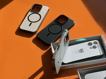 Чехол iPhone 16 Pro Max Njoyny Metall MagSafe (золотой)