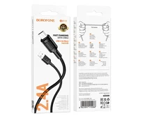 Кабель Borofone BX111 microUSB - USB черный, 2,4A, 1м