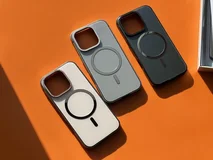 Чехол iPhone 15 Njoyny Metall MagSafe (черный)