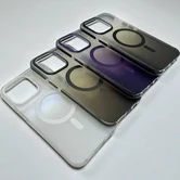 Чехол iPhone 15 Njoyny NY-09 MagSafe (серый)